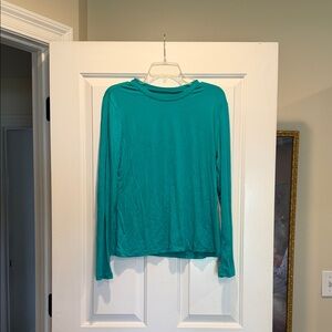 Women's Lightweight Teal Long-Sleeve Crew Tee